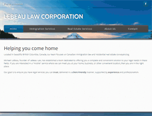 Tablet Screenshot of lebeaulaw.ca